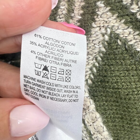 Lucky Brand Open Cardigan Boho Knit Southwestern Aztec Tribal women's size S - Picture 6 of 6